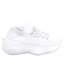 Callens Bianco strømpesneakers hvid