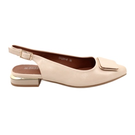 M.Daszyński Dame beige pumps Daszyński SA201-9