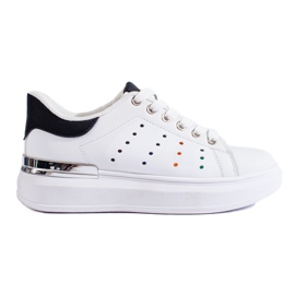Shelovet hvide sneakers med tykke såler