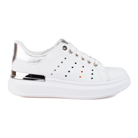 Shelovet hvide sneakers med tykke såler