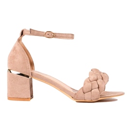 Beige damesandaler fra Shelovet