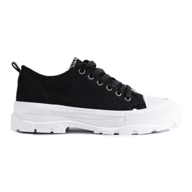Klassiske Shelovet platform sneakers sort