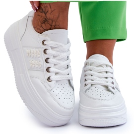 Moderigtige Sneakers med Platform til kvinder Hvide Claribel