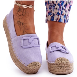 Klassiske espadriller til kvinder Lilla Maurine violet