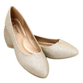Seastar Chiesa Gold glitter ballerinaer gylden