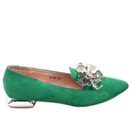PA1 Lords loafers med Falconi Green sten grøn