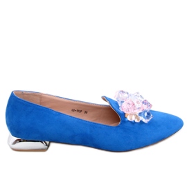 PA1 Lords loafers med Falconi Royal Blue sten blå