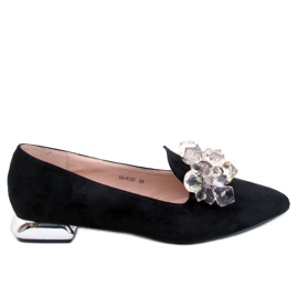 PA1 Lords loafers med Falconi Black sten sort