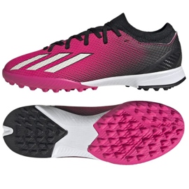 Adidas X Speedportal.3 Tf Jr GZ2465 fodboldsko lyserød roser og lilla