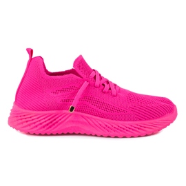 Tekstil sportssko til kvinder Shelovet fuchsia lyserød
