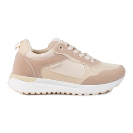 Shelovet beige sneakers til kvinder