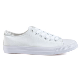 Klassiske hvide Shelovet damesneakers
