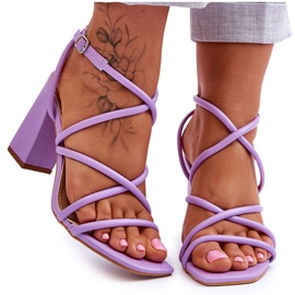Klassiske højhælede sandaler Lilla Lucetta violet