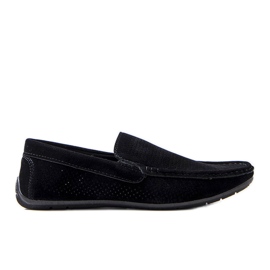 News Sorte loafers til mænd med perforering Laberge