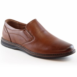 Brune slip-on sko til mænd eVento 4093