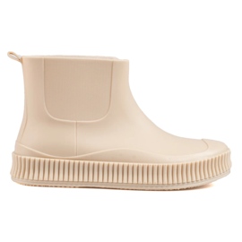 Shelovet creme regnstøvler til kvinder beige