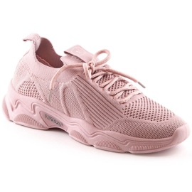 Damesportssko slip-on pudderpink Vinceza 13574 lyserød