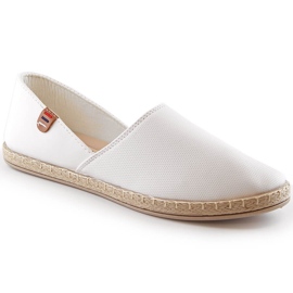 Hvide slip-on espadrillesko til kvinder Vinceza 34591