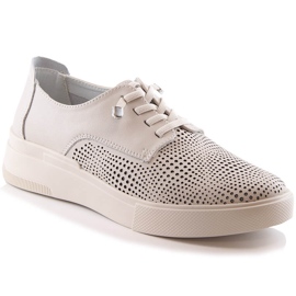 Damesko i beige læder, Filippo DP4405