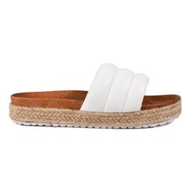 Dame espadriller på en tyk sål Vinceza hvid