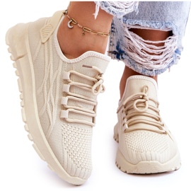 FB2 Slip-on sportssko til kvinder Sneakers Beige Rosett