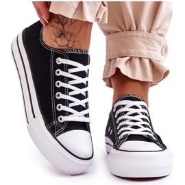 FB2 Sneakers til kvinder på en massiv platform, sort glød