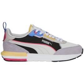 Puma R22 sko beige-sort-lilla 383462 24 flerfarvet