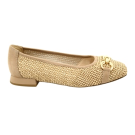 Balletlejligheder til kvinder Caprice 9-22503-20 311 Bark Comb