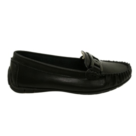 Loafers i læder til kvinder Filippo DP4547 Sort