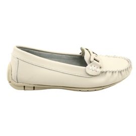 Loafers i læder til kvinder Filippo DP4547 Beige