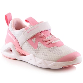 Atletico Pigesportssko med velcro hvid og pink AbcKids B022302001 lyserød