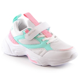 Atletico Pigesportssko med velcro hvid AbcKids B011310235