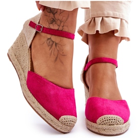 Fuchsia Cammer Ruskind Espadrilles Wedge Sandaler lyserød