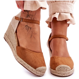 Camel Cammer Ruskind Espadrilles Wedge Sandaler brun