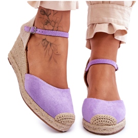 FJ1 Ruskind Espadrilles Wedge Sandaler Lilla Cammer violet