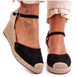 Ruskind Espadrilles Wedge Sandaler Sort Cammer
