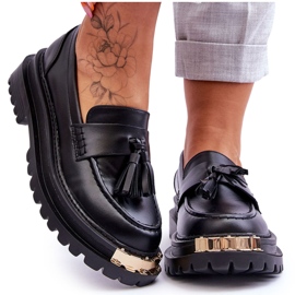 Lonisa Classic Loafers Med kvaster Sort Lonisa