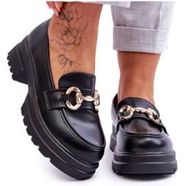 FJ1 Slip-on Loafers i læder til kvinder, sort Albie