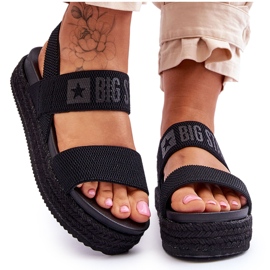 Damesandaler Big Star LL274856 Sort