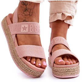 Damesandaler Big Star LL274859 Pink lyserød