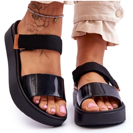 ZAXY Vegan Velcro Sandaler HH285282 Sort