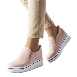 Pink slip-on wedge sneakers fra Francoeur lyserød