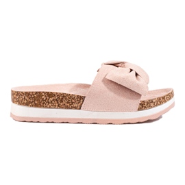 Vinceza pink dametøfler på platformen lyserød