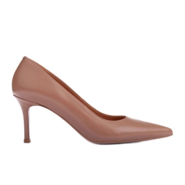 Marco Shoes Nappa læder hæle beige