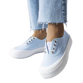 Blå slip-on sneakers fra Rabican