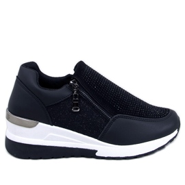 Atwood Black wedge sneakers sort
