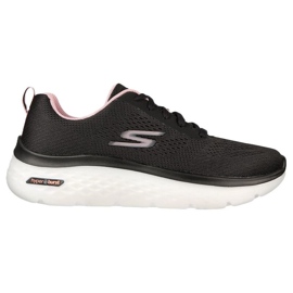 Skechers Go Walk Hyper Burst Sko W 124578-BKPK sort