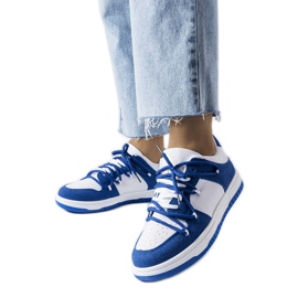 Marineblå sneakers fra Hila hvid
