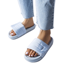 BM Aleron blå velcro hjemmesko