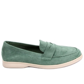 Blum Green loafers i ruskind grøn